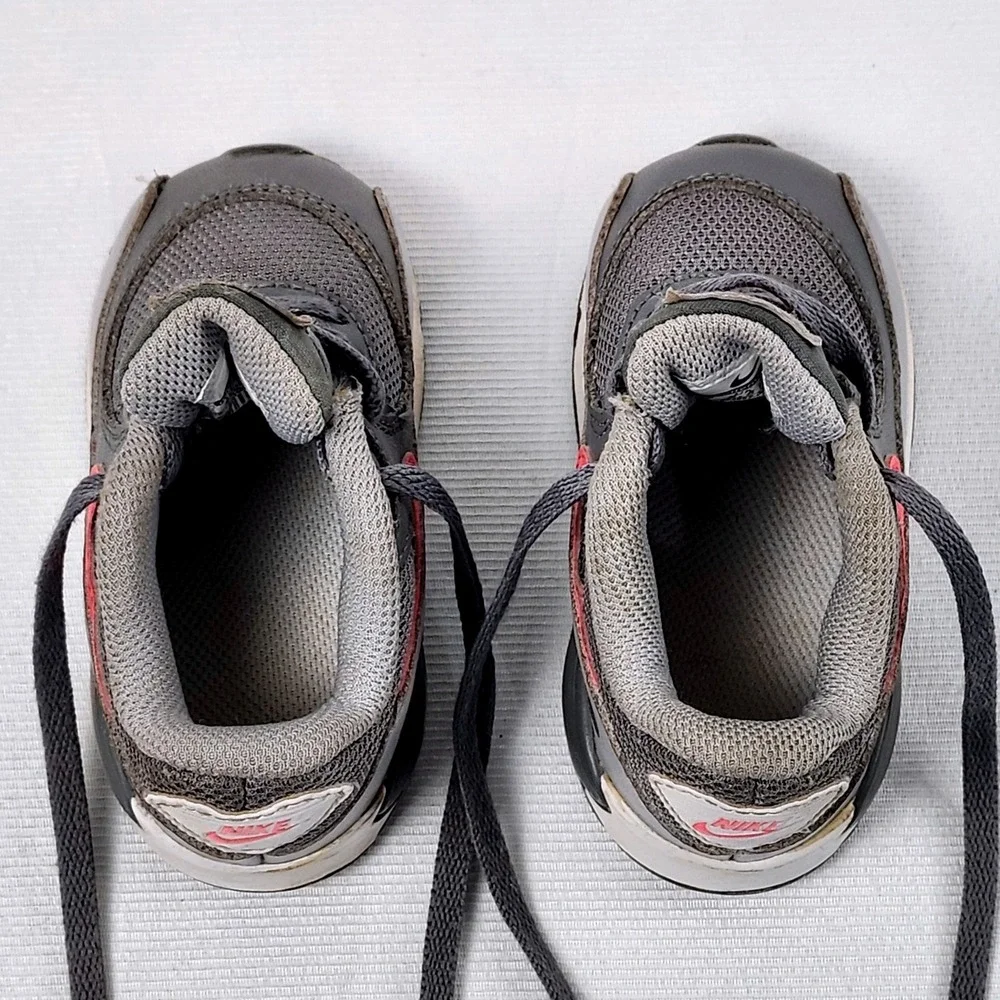 Nike Air Max 90‎ Sneakers Toddler Baby Size 4C Gray Pink Athletic Lace Up Shoes - Picture 9 of 9
